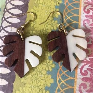Leaf Me In The Tropics…Earrings ( Brown )